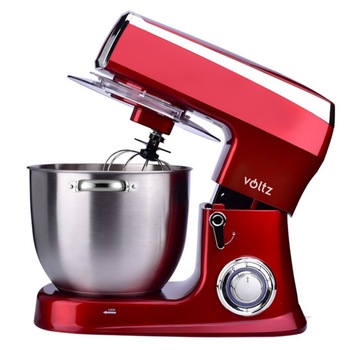 Mixer planetar Voltz V51115A, 2100W, 7.5 litri, 6 viteze, Pulse, 3 agitatoare, Rosu Mixer planetar Voltz V51115A, 2100W, 7.5 litri, 6 viteze, Pulse, 3 agitatoare, Rosu