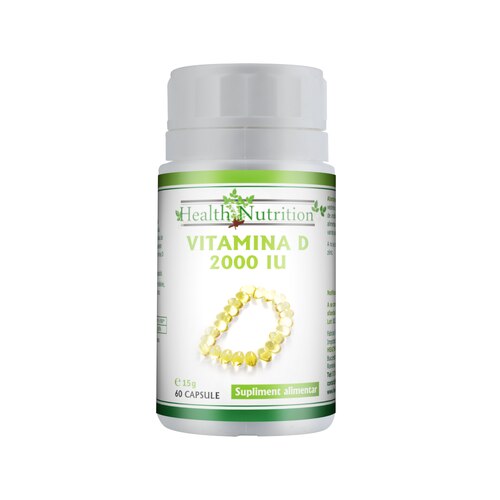 Vitamina D 2000 IU, 60 capsule
