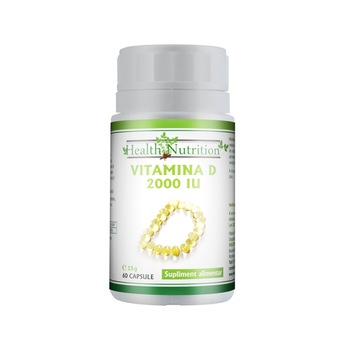 Vitamina D 2000 IU, 60 capsule Vitamina D 2000 IU, 60 capsule