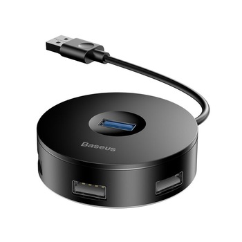 Hub USB 3.0 Baseus cu 4 porturi 1xUSB 3.0 si 3xUSB 2.0, negru Hub USB 3.0 Baseus cu 4 porturi 1xUSB 3.0 si 3xUSB 2.0, negru