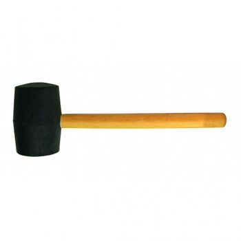 Ciocan cauciuc negu maner lemn rotund 340g, Gadget 241164 Ciocan cauciuc negu maner lemn rotund 340g, Gadget 241164