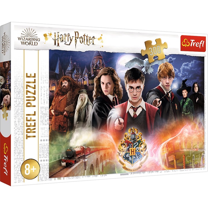 Puzzle Harry Potter All Heroes, 300 piese, Trefl, 60x40 cm, 8 ani+