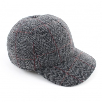 HatYou - Мъжка бейзболна шапка с наушник CP3471, Сив