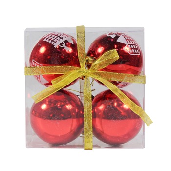 Set iMKⓇ cu 4 globuri, Cu Model, Diametrul 8 cm Set iMKⓇ cu 4 globuri, Cu Model, Diametrul 8 cm