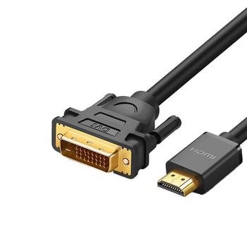 Cablu HDMI la DVI 24+1 Pini Ugreen 11150 HD106, 1.5 m, Negru Cablu HDMI la DVI 24+1 Pini Ugreen 11150 HD106, 1.5 m, Negru