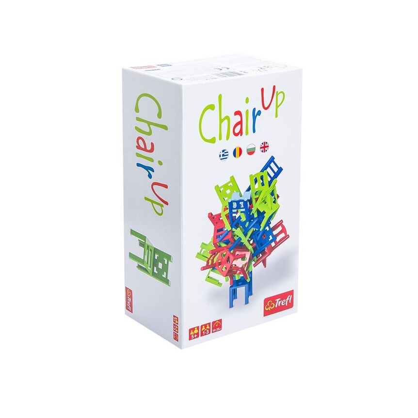 Joc de masa Chair Up, 24 scaune din plastic multicolor