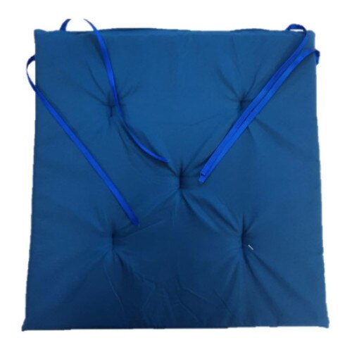 Perna scaun Deco, poliester, albastru, dimesniuni 38 x 37 cm