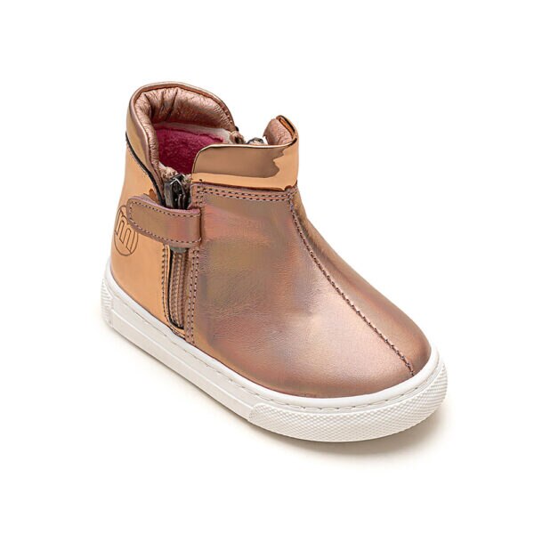 Ghete piele fancy, Roz