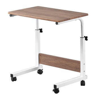 Masa pentru laptop YANA ST90027, cu rotile, maro cu alb, 60 x 40 x 65 cm, 1C Masa pentru laptop YANA ST90027, cu rotile, maro cu alb, 60 x 40 x 65 cm, 1C