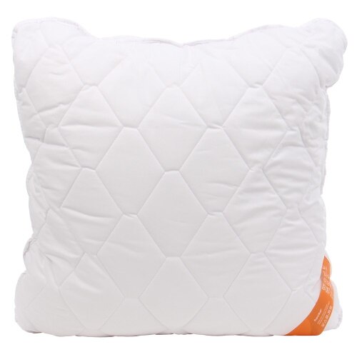 Perna pentru dormit Deco, matlasata, hipoalergenica, fibra poliester siliconizata plus bumbac, alb, 70 x 70 cm, usor de curatat, rezistenta