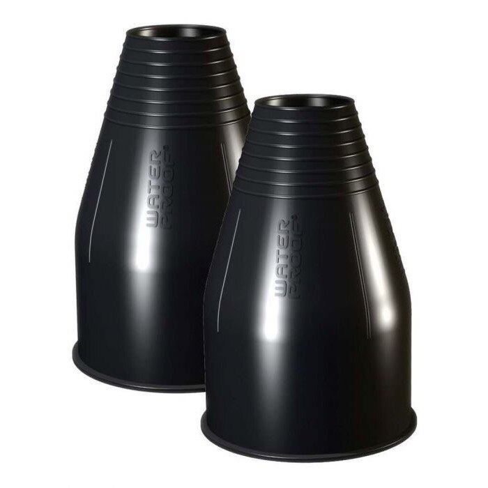 Set 2 mansete de silicon Heavy Duty, pentru costum etans, Waterproof, negre, Standard