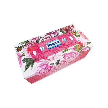 Servetele la cutie Regina Elegant patru straturi albe 96 bucati Servetele la cutie Regina Elegant patru straturi albe 96 bucati