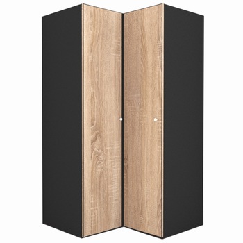 Dulap de Colt Genarom LEX Model B, Decor 3025, 120-117 x 218 x 66 cm Dulap de Colt Genarom LEX Model B, Decor 3025, 120-117 x 218 x 66 cm