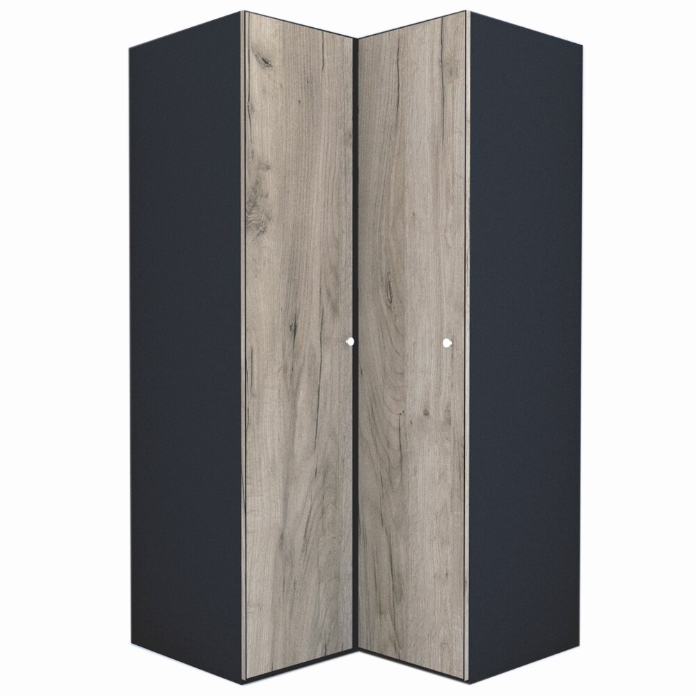 Dulap de Colt Genarom LEX Model B, Decor K002, 120-117 x 218 x 66 cm