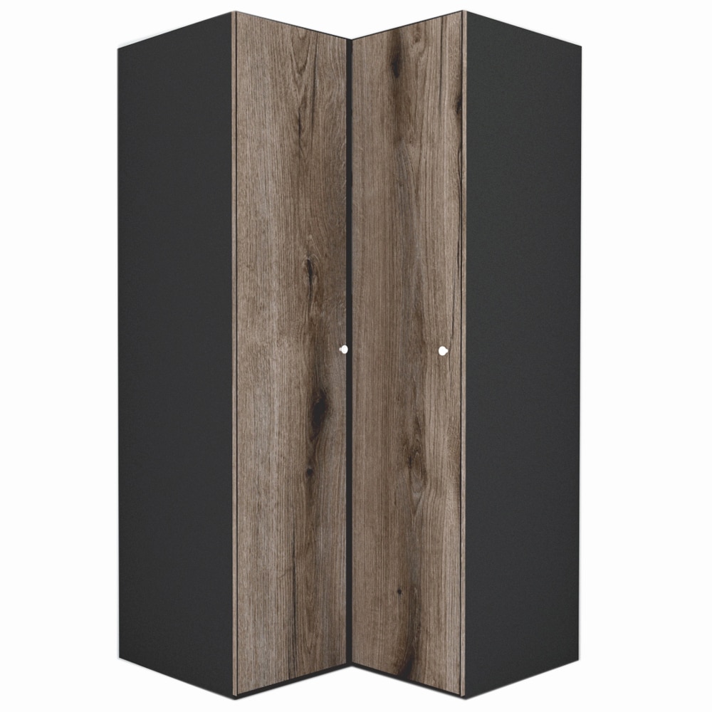 Dulap de Colt Genarom LEX Model B, Decor K366, 120-117 x 218 x 66 cm