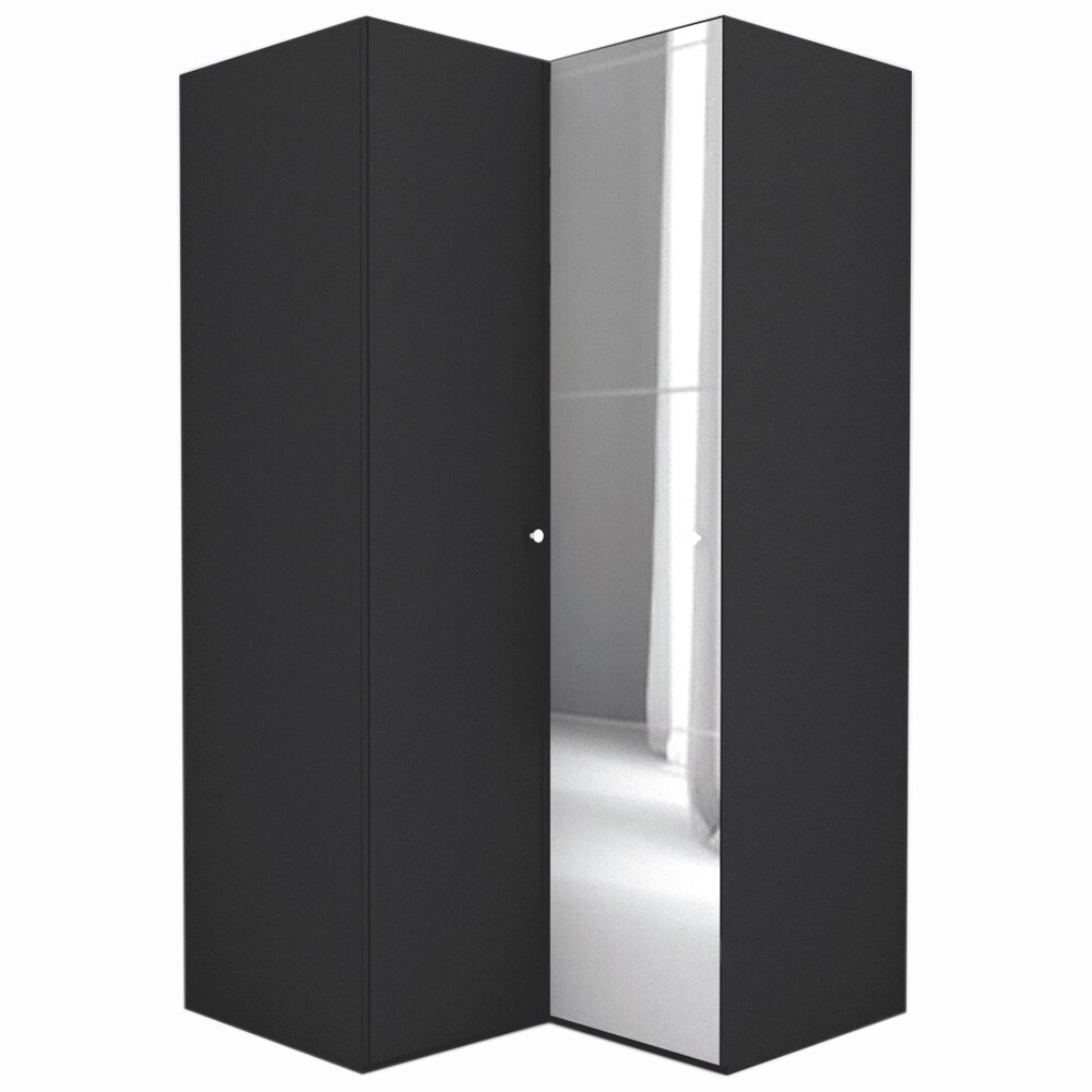 Dulap de Colt Genarom LEX Model B, Decor 0164 / Oglinda, 120-117 x 218 x 66 cm