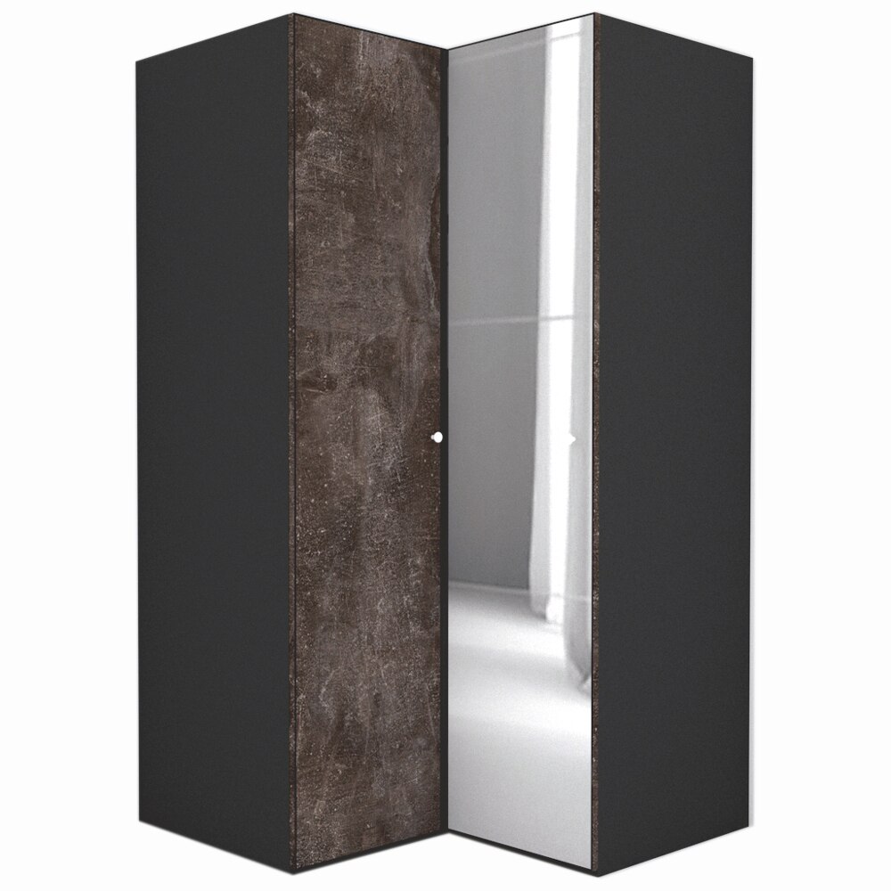 Dulap de Colt Genarom LEX Model B, Decor 4299 / Oglinda, 120-117 x 218 x 66 cm