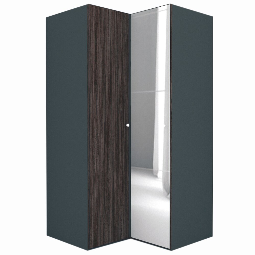 Dulap de Colt Genarom LEX Model B, Decor 8548 / Oglinda, 120-117 x 218 x 66 cm