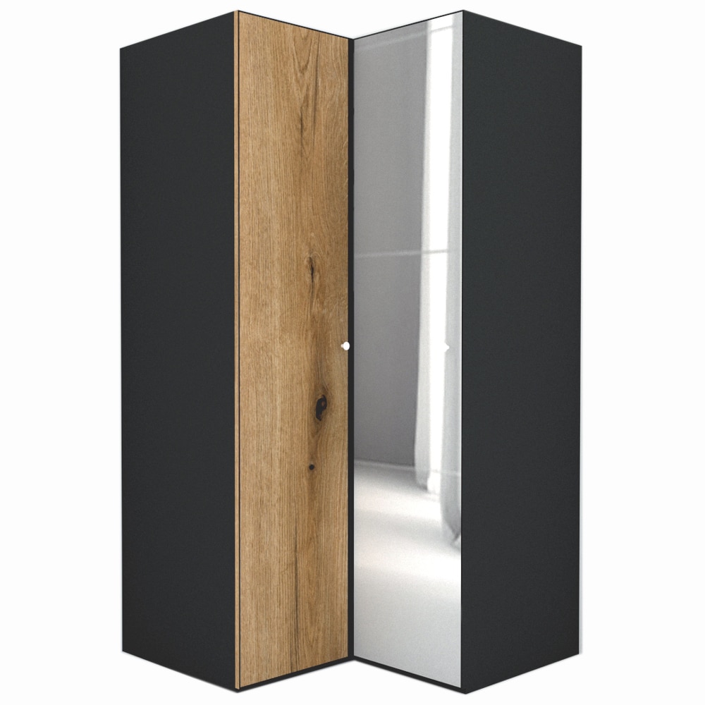 Dulap de Colt Genarom LEX Model B, Decor K365 / Oglinda, 120-117 x 240 x 66 cm