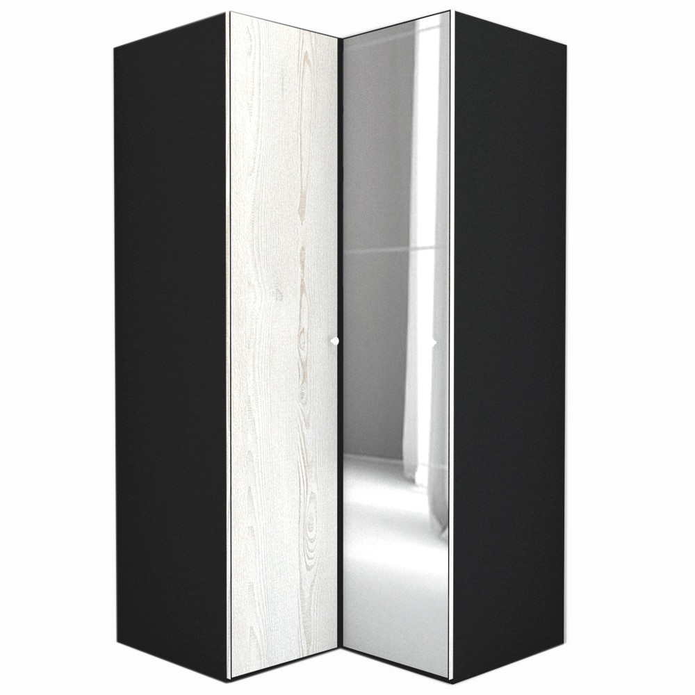 Dulap de Colt Genarom LEX Model B, Decor K010 / Oglinda, 120-117 x 218 x 66 cm