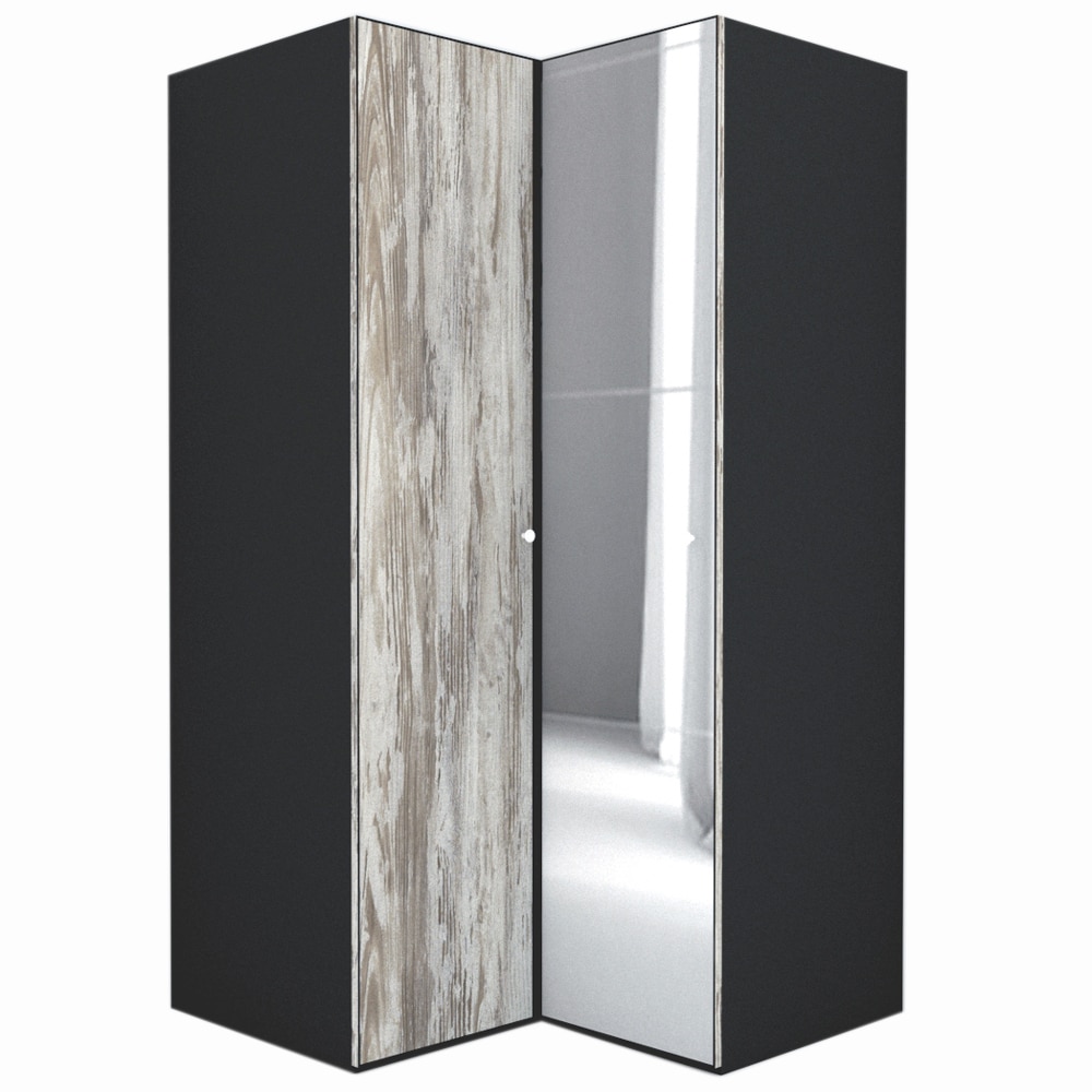 Dulap de Colt Genarom LEX Model B, Decor K084 / Oglinda, 120-117 x 218 x 66 cm