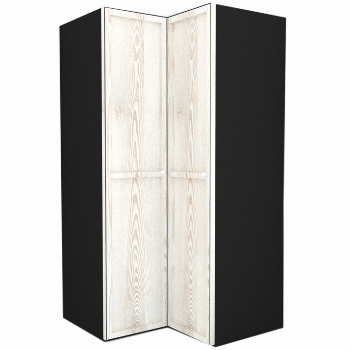 Dulap de Colt Genarom LEX Model B, Modrzew Sibiu Jasny / Rama, 120-117 x 240 x 66 cm