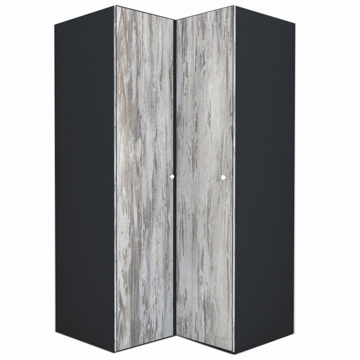 Dulap de Colt Genarom LEX Model B, Decor K084, 120-117 x 240 x 66 cm