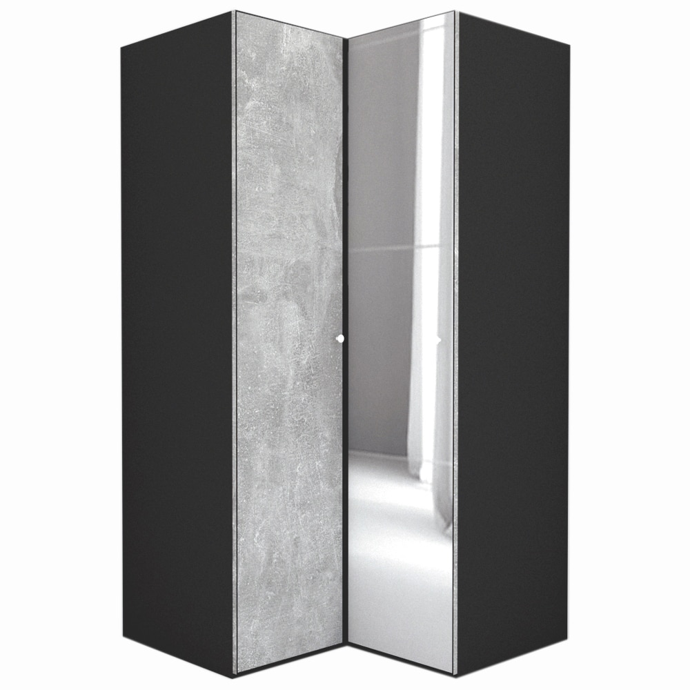 Dulap de Colt Genarom LEX Model B, Decor 4298 / Oglinda, 120-117 x 240 x 66 cm
