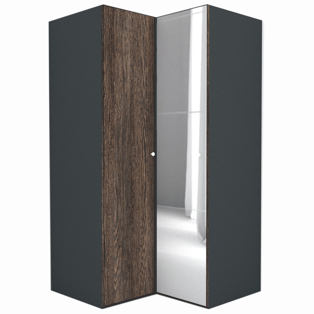 Dulap de Colt Genarom LEX Model B, Decor 7648 / Oglinda, 120-117 x 240 x 66 cm