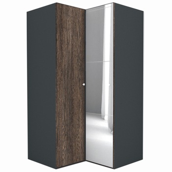 Dulap de Colt Genarom LEX Model B, Decor 7648 / Oglinda, 120-117 x 240 x 66 cm Dulap de Colt Genarom LEX Model B, Decor 7648 / Oglinda, 120-117 x 240 x 66 cm