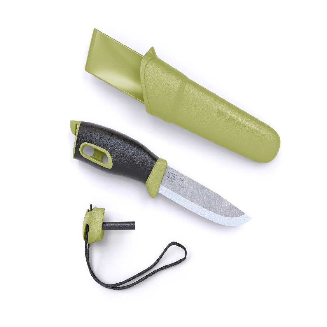 Cutit Mora Companion Spark verde cu amnar - 2.4 mm