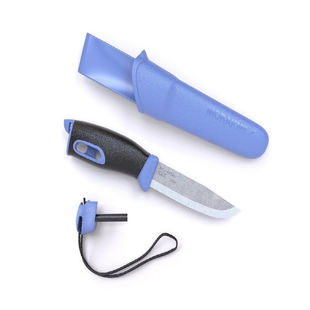 Cutit Mora Companion Spark albastru cu amnar - 2.5 mm grosime
