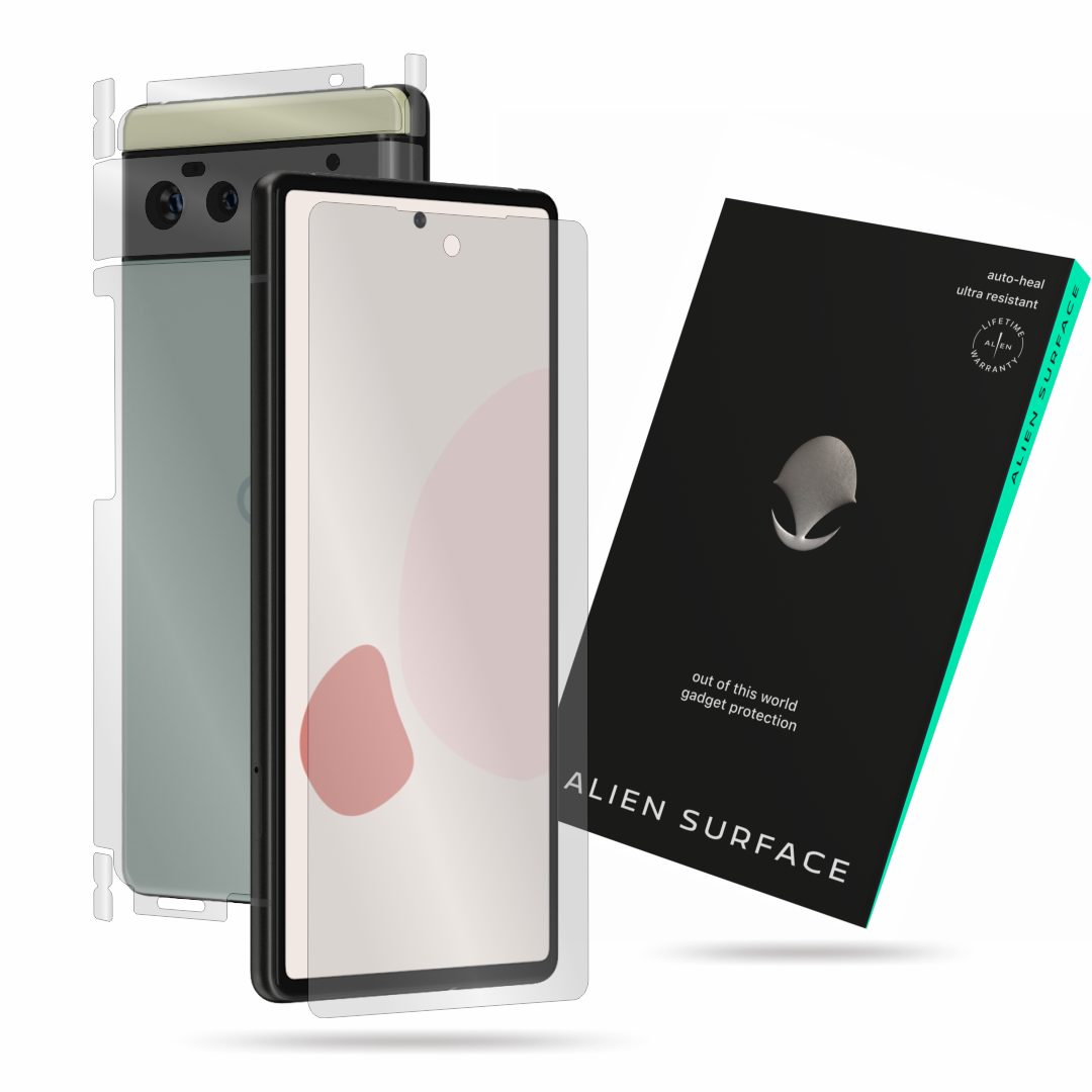 Folie Alien Surface, compatibila cu Google Pixel 6, protectie ecran, spate, laterale