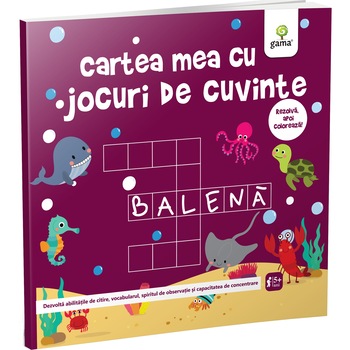 Cartea mea cu jocuri de cuvinte. Cartea mea de jucat si invatat Cartea mea cu jocuri de cuvinte. Cartea mea de jucat si invatat