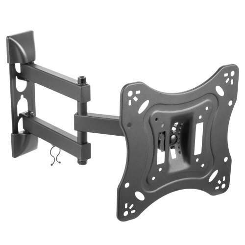 Suport TV LCD / LED Deco, pe perete, reglabil, metal, prevazut cu brat, 58 - 106 cm, 20 kg, negru