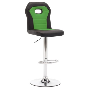 Scaun de bar, verde, piele ecologica 249713 41 x 49 x (96-116.5) cm Scaun de bar, verde, piele ecologica 249713 41 x 49 x (96-116.5) cm