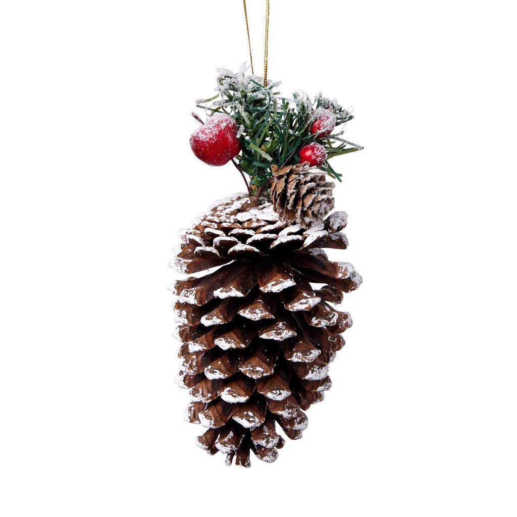Ornament Con de brad, 15cm