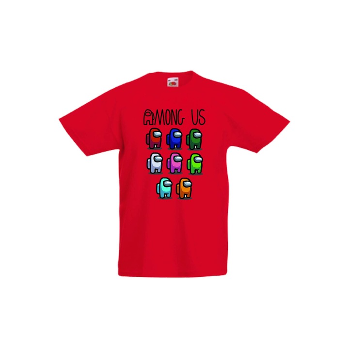 Gyermek póló Among Us Tralala Among Us 6, Piros