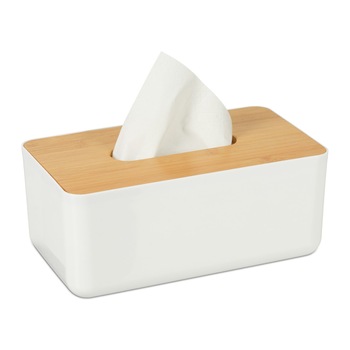 Suport servetele, Relaxdays, bambus, alb, 10 x 23 x 13 cm Suport servetele, Relaxdays, bambus, alb, 10 x 23 x 13 cm