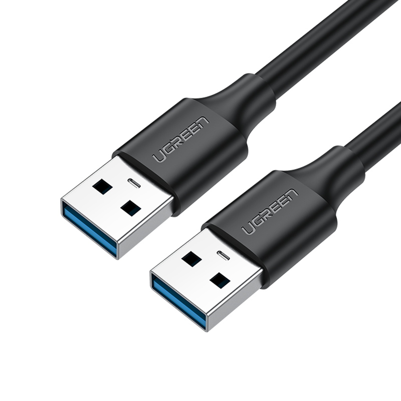 Cablu de date, UGREEN, US128, USB 2.0, Universal, Viteza transmisie 30Mb/s, Lungime 25 cm, Negru, PVC