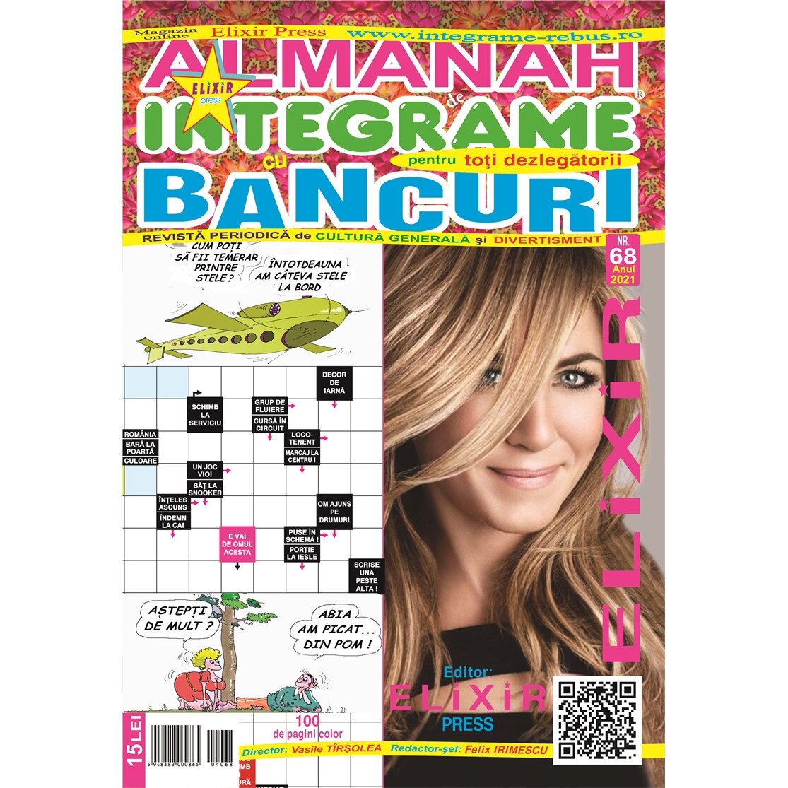 Almanah de integrame cu Bancuri nr. 68, 100 pagini