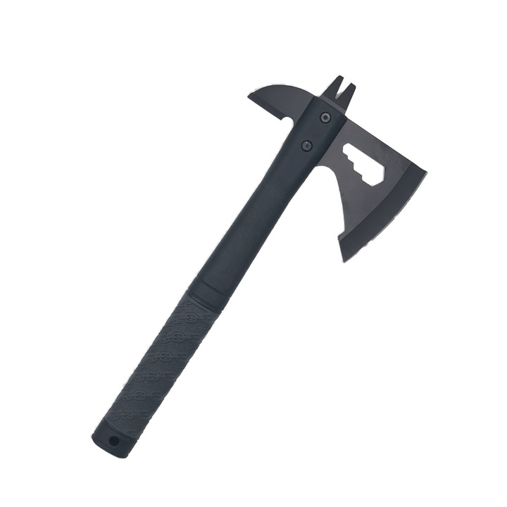 Önvédelmi fejsze 33cm 2 pengés guminyeles modell szürke lánccal, Dalimag