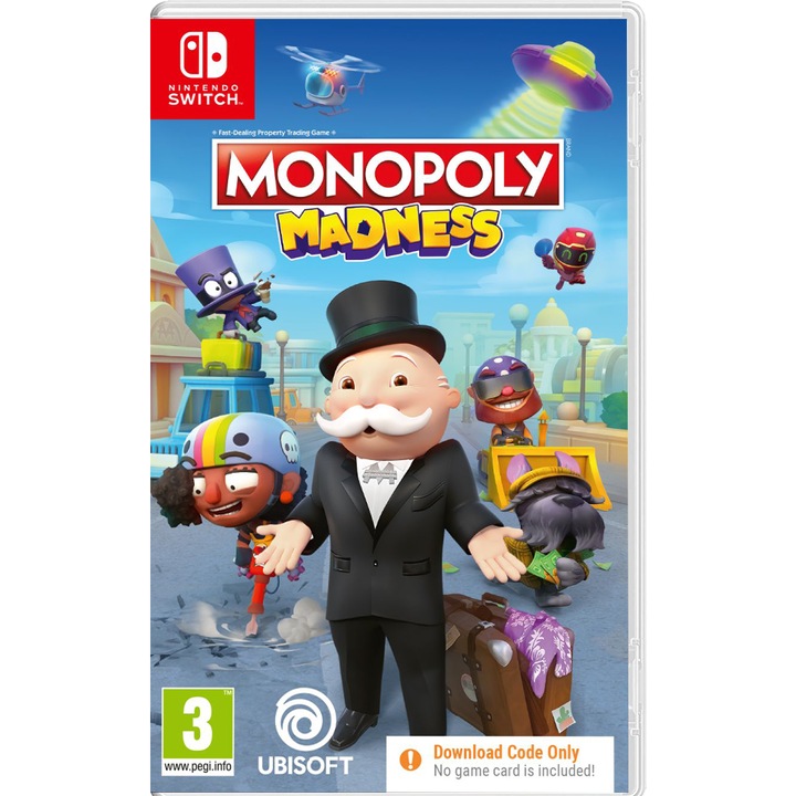 Joc Monopoly Madness ( Code in a Box), Pentru Nintendo Switch