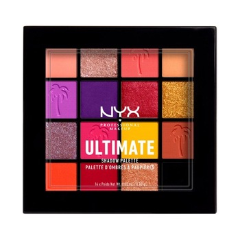 Paleta de farduri NYX Professional Makeup, Ultimate Shadow, Festival, 16 culori, 13 g Paleta de farduri NYX Professional Makeup, Ultimate Shadow, Festival, 16 culori, 13 g