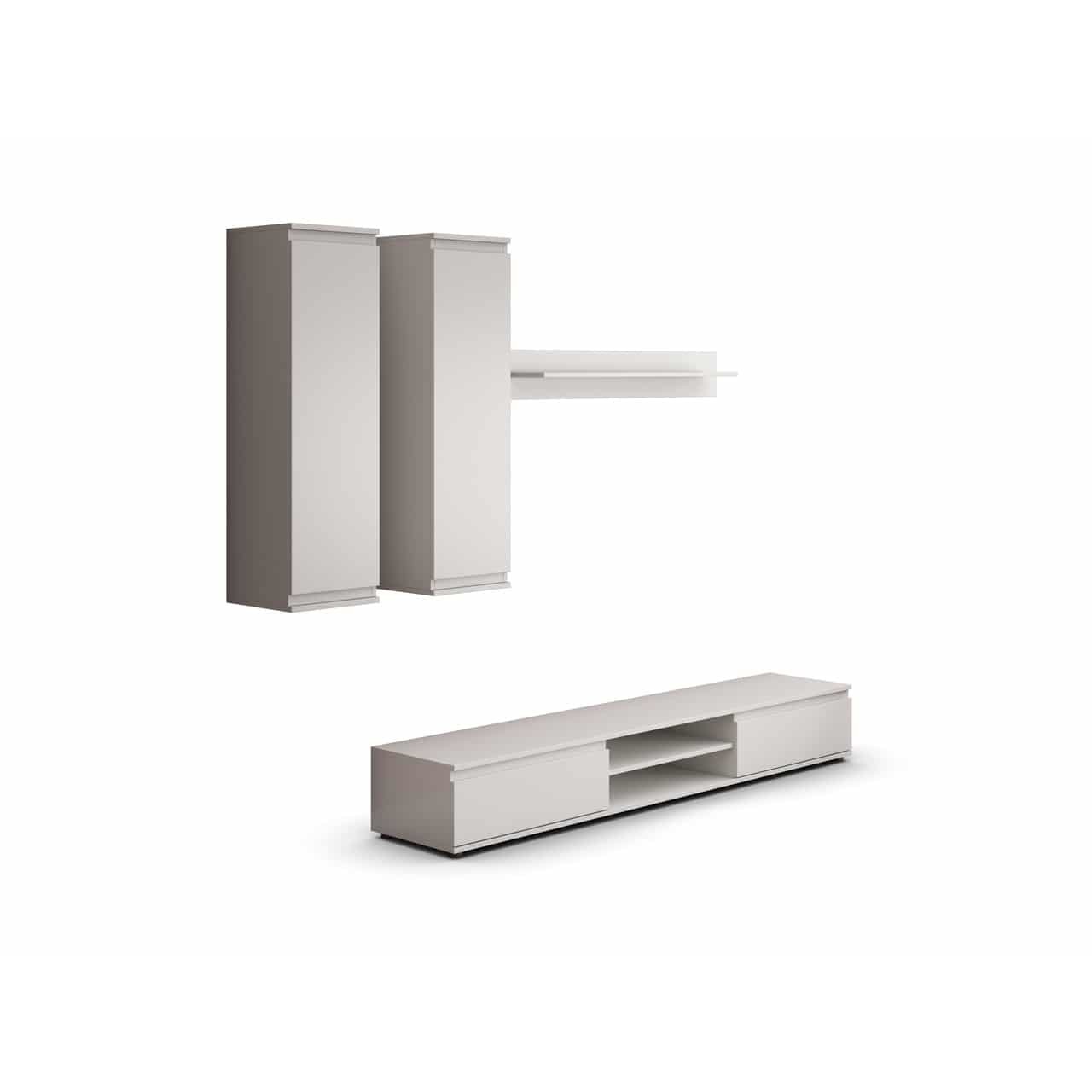 Biblioteca Luisa, 175 cm, Alb