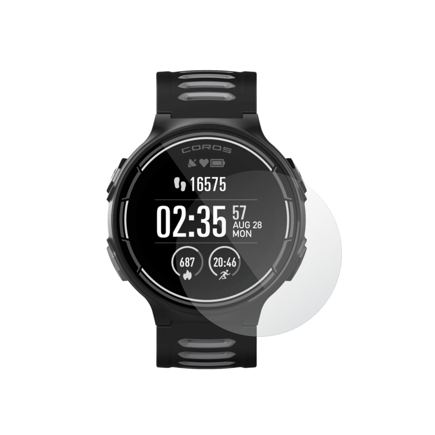 Set 4X Folie Protectie Ecran pentru Smartwatch Coros Pace 1 , Invisible Skinz Matte, Siliconica Mata Anti-Amprenta, Anti-Reflex, Adeziva si Flexibila