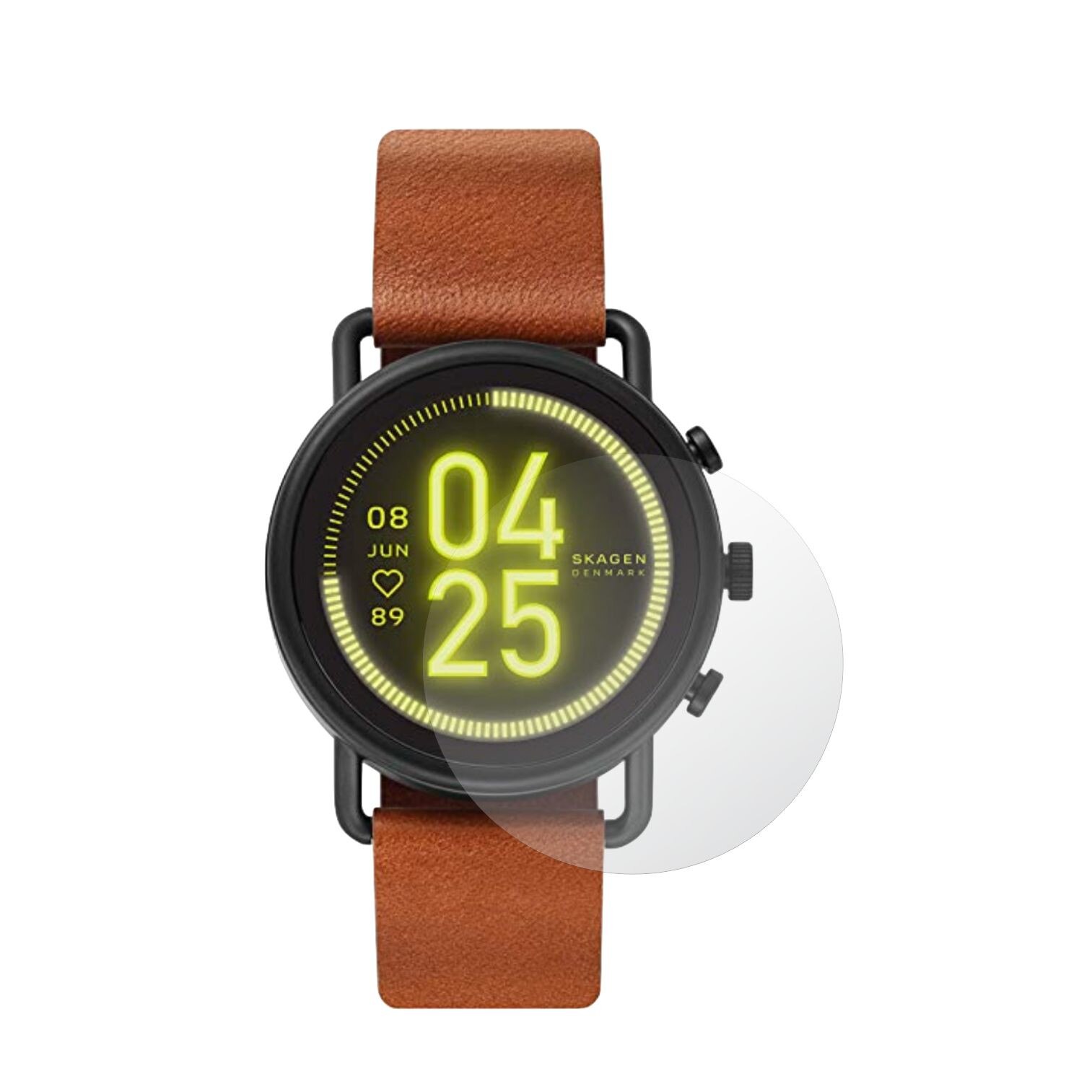 Set 4X Folie Protectie Ecran pentru Smartwatch Skagen Falster 3 , Invisible Skinz Matte, Siliconica Mata Anti-Amprenta, Anti-Reflex, Adeziva si Flexibila