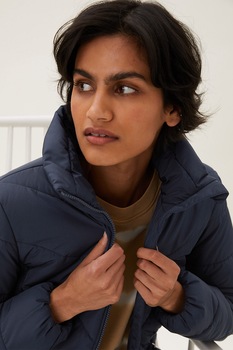 Marks & Spencer, Geaca cu vatelina si cu tehnologie Thermowarmth™ T49-4392, Bleumarin Marks & Spencer, Geaca cu vatelina si cu tehnologie Thermowarmth™ T49-4392, Bleumarin