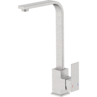 Baterie inalta de bucatarie IdroBric Manhattan, tip lebada, monocomanda, pipa inalta, perlator economie apa, cartus ceramic, Crom mat