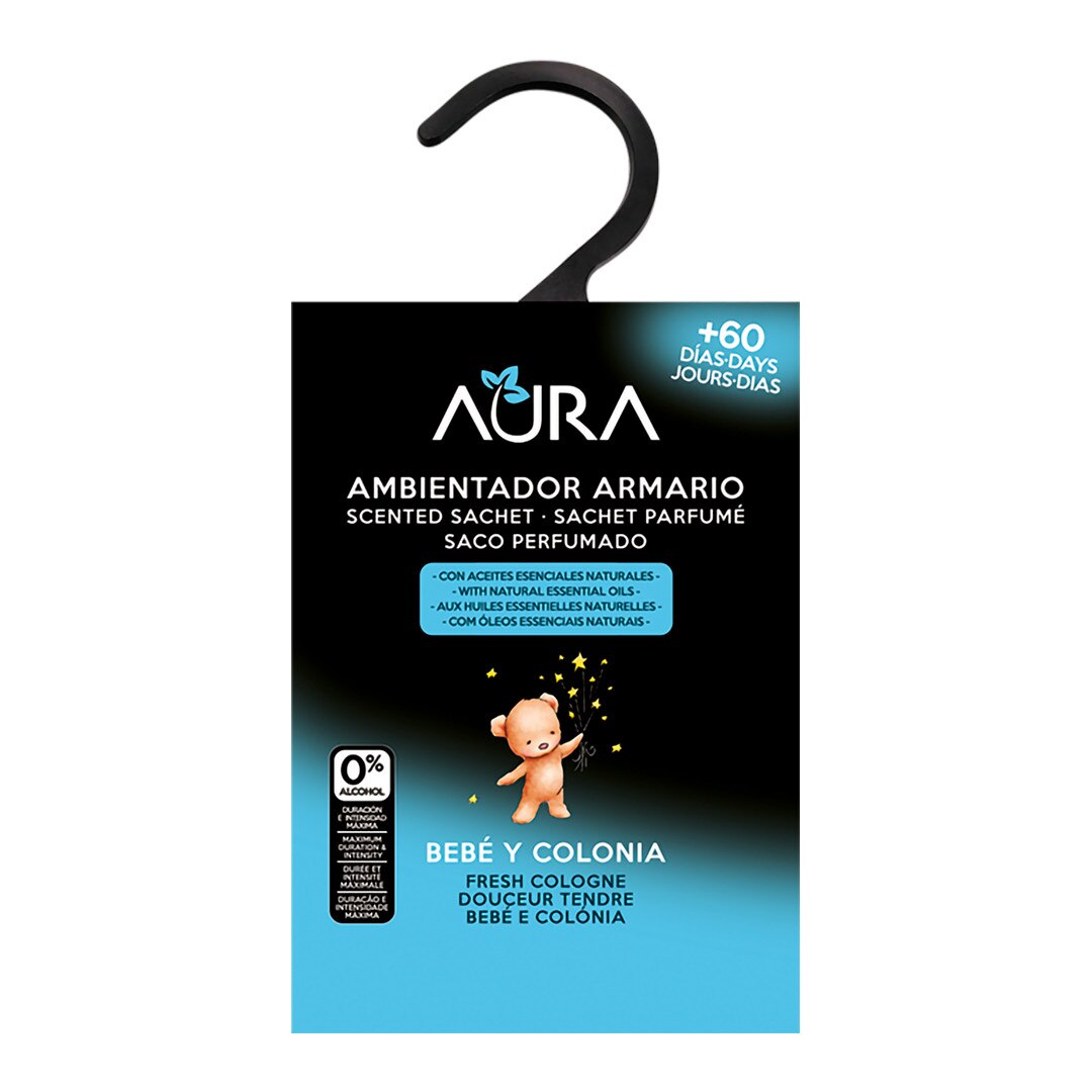 Saculet parfumat haine 0% alcool, 60 zile, Bebe si colonie 13 g
